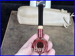 Atin Pipes #65 Smooth Rhodesian with Spalted Boxwood Tobacco Smoking Pipe