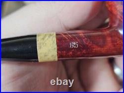 Atin Pipes #65 Smooth Rhodesian with Spalted Boxwood Tobacco Smoking Pipe