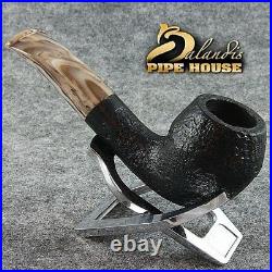 BALANDIS original Handmade tobacco smoking pipe MARCAN BLACKER Briar wood