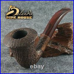 BALANDIS original Sandblasted Tobacco smoking pipe Briar Handmade CALABASH BRASA
