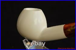 BENT APPLE Block Meerschaum Smoking Tobacco Pipe Pipa Pfeife With CASE AGV-C226