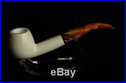 BENT Block Meerschaum Smoking Tobacco Pipe Pipa Pfeife With CASE AGV-C131