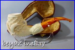Basket In Eagle Claw Meerschaum Smoking Pipe Pfeife Pipa By Selver