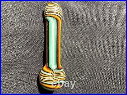 Beautiful Glass smoking pipe Colorful swirl. Brand New