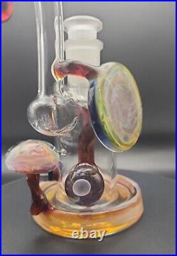 BeerGlass 14mm LokisLipstick Mushroom Tobacco Water Pipe With Drip Mouthpiece