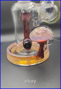 BeerGlass 14mm LokisLipstick Mushroom Tobacco Water Pipe With Drip Mouthpiece