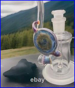 BeerGlass 14mm LokisLipstick Single Bubbler With Sanblasted Bottom. Signed