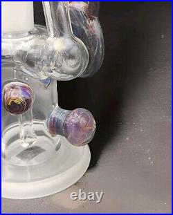 BeerGlass 14mm LokisLipstick Single Bubbler With Sanblasted Bottom. Signed