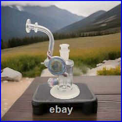 BeerGlass 14mm LokisLipstick Single Bubbler With Sanblasted Bottom. Signed