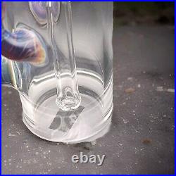 BeerGlass 14mm LokisLipstick Single Bubbler With Sanblasted Bottom. Signed