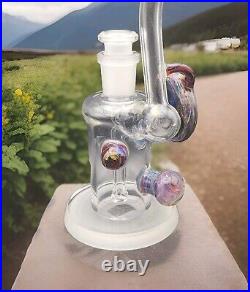 BeerGlass 14mm LokisLipstick Single Bubbler With Sanblasted Bottom. Signed