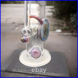 BeerGlass 14mm LokisLipstick Single Bubbler With Sanblasted Bottom. Signed