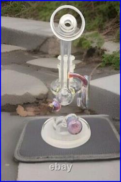 BeerGlass 14mm LokisLipstick Single Bubbler With Sanblasted Bottom. Signed