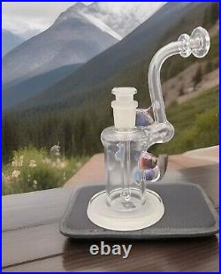 BeerGlass 14mm LokisLipstick Single Bubbler With Sanblasted Bottom. Signed