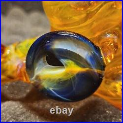 BeerGlass 7 Honey Hammer NS-YELLOW X HONEY Tobacco Pipe Signed Dated & Numbered