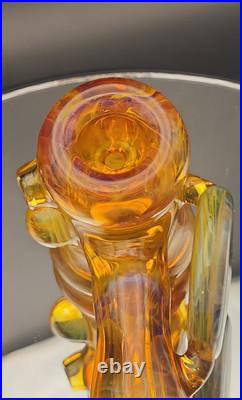 Beer Glass Northstar Yellow Fumed Tobacco Pipe. Dry Hammer Style Signed & Dated