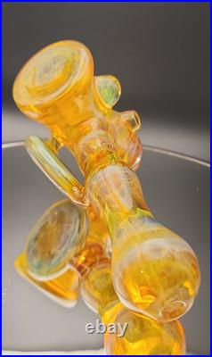 Beer Glass Northstar Yellow Fumed Tobacco Pipe. Dry Hammer Style Signed & Dated