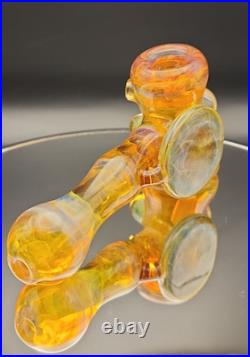 Beer Glass Northstar Yellow Fumed Tobacco Pipe. Dry Hammer Style Signed & Dated