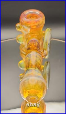 Beer Glass Northstar Yellow Fumed Tobacco Pipe. Dry Hammer Style Signed & Dated