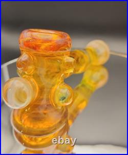Beer Glass Northstar Yellow Fumed Tobacco Pipe. Dry Hammer Style Signed & Dated