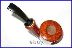 Bill Walther Unsmoked Standing Ballerina Pipe With Superior Grain Pipestud