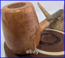 Billiard Smoking Briar Pipe with Ebonite Stem and by Whitaker Werks