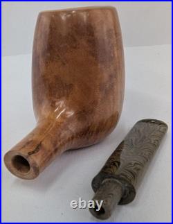 Billiard Smoking Briar Pipe with Ebonite Stem and by Whitaker Werks