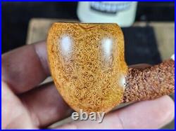 Birdseye! Preston Rogers Smooth/Rustic Acorn with Ivorite Artisan Tobacco Pipe
