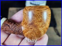 Birdseye! Preston Rogers Smooth/Rustic Acorn with Ivorite Artisan Tobacco Pipe