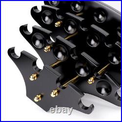 Black Walnut Wooden Tobacco Pipe Stand Rack for 15 Smoking Pipes Collection