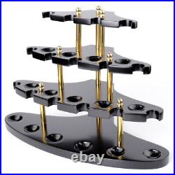 Black Walnut Wooden Tobacco Pipe Stand Rack for 15 Smoking Pipes Collection