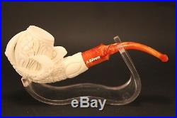 Block Meerschaum Smoking Tobaco Pipe A. Govem Gift With CASE AGV-1822