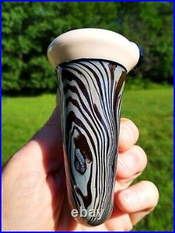Blue Beachwood Woodgrain Classic Styled Glass Sherlock Holmes Calabash Pipe