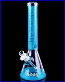 Blue Cheech Glass Beaker Waterpipe Smoking Bong