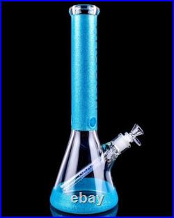 Blue Cheech Glass Beaker Waterpipe Smoking Bong