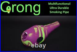 Box of Grong Multifunctional Ultra Durable Silicone Smoking Pipes withGlass Screen