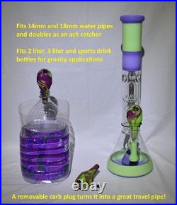 Box of Grong Multifunctional Ultra Durable Silicone Smoking Pipes withGlass Screen