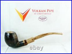 Brand new briar pipe VOLKAN Alberto Paronelli S sandblast Tobacco Pipe pfeife