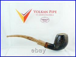 Brand new briar pipe VOLKAN Alberto Paronelli S sandblast Tobacco Pipe pfeife