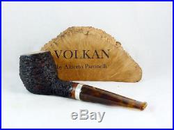 Brand new briar pipe VOLKAN Antiqua rustic devil anse Tobacco Pipe A14