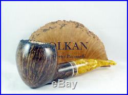 Brand new briar pipe VOLKAN Aurum Tobacco Pipe 9mm filter pfeife handmade