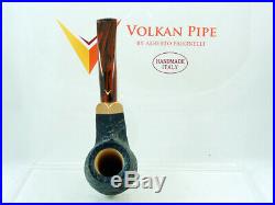 Brand new briar pipe VOLKAN Calypso shell Tobacco Pipe 9mm filter pfeife pipa