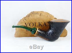 Brand new briar pipe VOLKAN Poesia sandblast shell handmade Tobacco Pipe C97