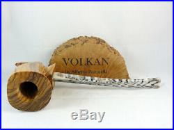 Brand new briar pipe churchwarden VOLKAN Ulivo olive wood Tobacco Pipe pfeife