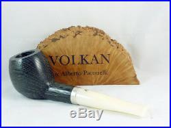 Brand new pipe VOLKAN bog oak morta devil anse silver Tobacco Pipe pfeife pipa