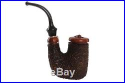 Brebbia Oom-Paul With Cap Tobacco Pipe Rustic