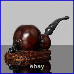Briar High-end Pipe Smooth Pipe Handmade Unsmoked Tobacco Pipe Collectable Pipe