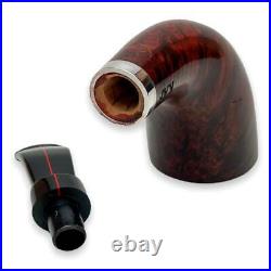Briar Horn Shape Smoking Pipe Wooden Smooth Tobacco Bowl with 9mm Filter by KAF