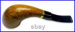 Briar Horn Shaped Tobacco Pipe Smooth Finished Smoking Bowl with 9mm Filter KAF