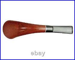 Briar Horn Tobacco Pipe Smooth Finished Smoking Bowl with 9mm Filter by KAF